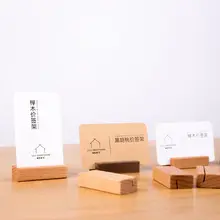 Деревянные цифры Фото Дисплей Стенд бизнес держатель для карт имя зажимы для заметок офисный стол организатор ужин вечерние LX9A