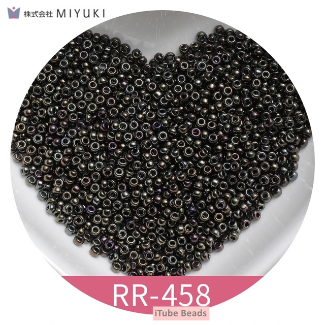2mm Miyuki Round Beads 11/0 Metalic Gold Silver Bohochic Beaded Bling Beaded Jewelry 10g/Pipe About 1100pieces Garments Sewing RR458 Gray Coffee