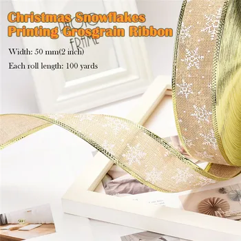 

Christmas Grosgrain 1" Ribbons Roll Party 100 yards Home Wedding Decoration Festital present bear Wrap Packaging DIY Material