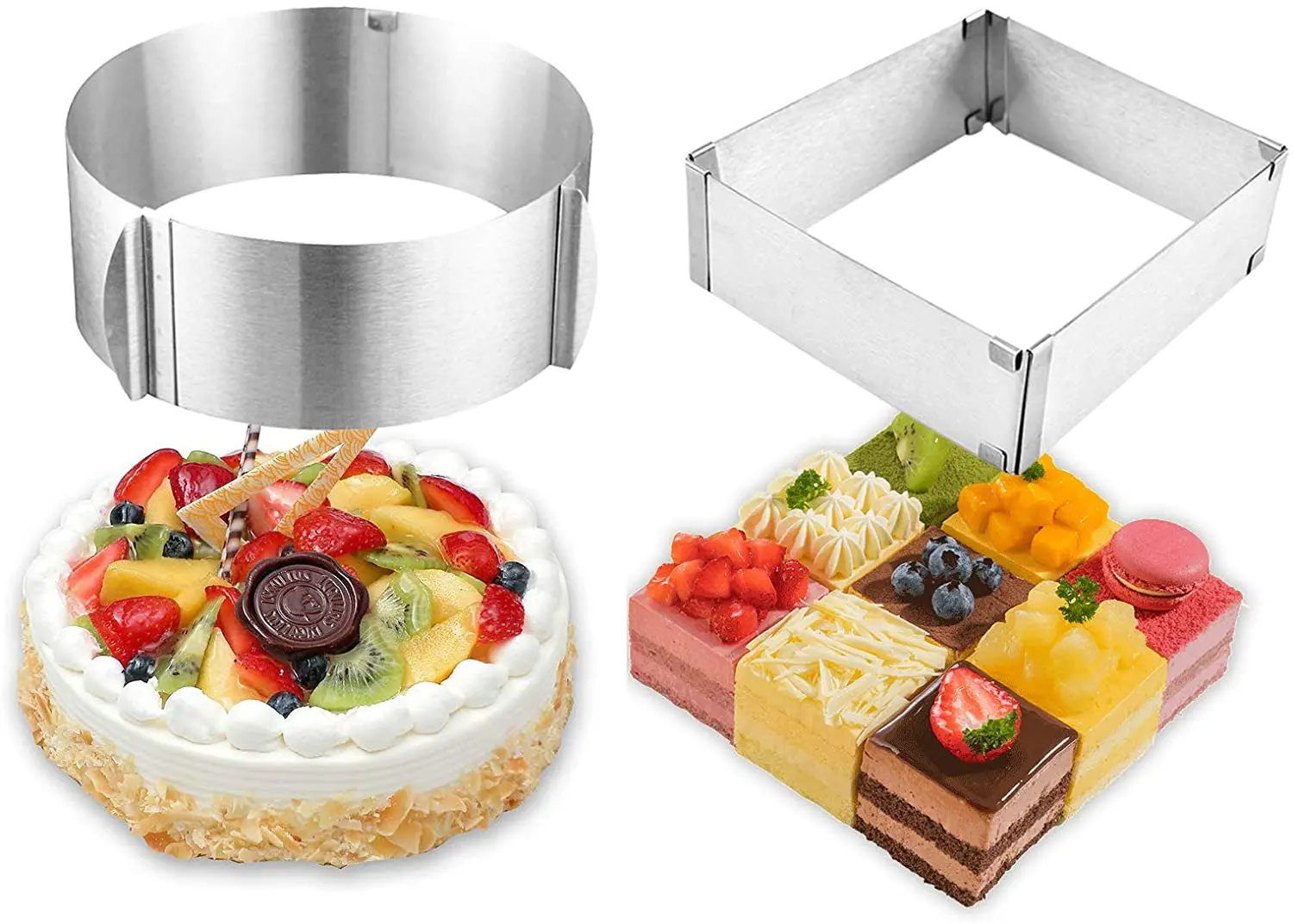 Conjunto De 2 Piezas De Anillo De Motel Reglable 6 12 Pulgadas Molde Par Passe De Acero Inoable Redond Aliexpress