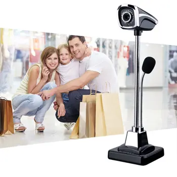 

M800 USB 2.0 Wired Webcams PC Laptop 12 Million Pixel Video Camera Adjustable Angle HD LED Night Vision With Microphone