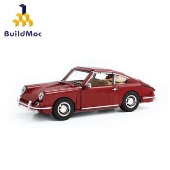 

BuildMoc Racers Supercar Scale Famous brand classic 911 Sports Car fit 42056 Technic Vehicles Building Blocks Bricks Toys gift
