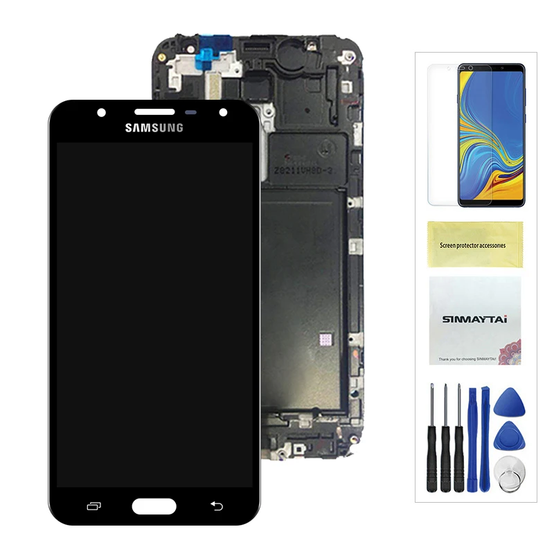 TFT J701 ЖК-дисплей для samsung J7 Nxt J701F J701M J7 Core J7 Neo ЖК-дисплей сенсорный экран дигитайзер с рамкой и кнопкой Home - Цвет: Black With Frame