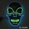 2022 Hot Fashion LED Luminous Mask Halloween Mask LED Light Up Party Masks Festival Glow Party Mask Supplies Glow in the Dark ► Photo 3/6