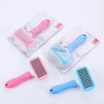 

High Quality Pet Products Pet Comb for Dogs Grooming Toll Automatic Hair Brush Remover Dog Cat Grooming and Cleaning Comb