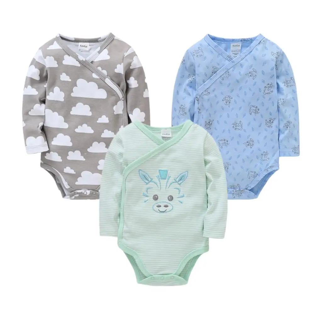 Unisex Baby Sleepsuit Pajamas 2 3 4PCS Toddler Jumpsuit Newborn Romper Roupa De Bebes 0-12M Long Sleeve Autumn Clothes Sleepwear
