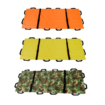 

Portable Sturdy Folding Emergency Patient Elderly Move Back Stretcher Transport Unit w/ 12 Handles for Sports Venues Clinic