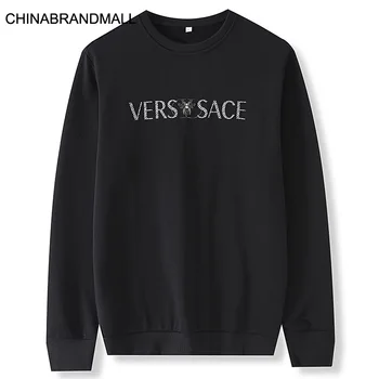 

Men Plus Fat Plus Size Length Sleeve Round Neck Sweater Fat Man Pullover Shirt Hip Hop Loose None Cap Autumn