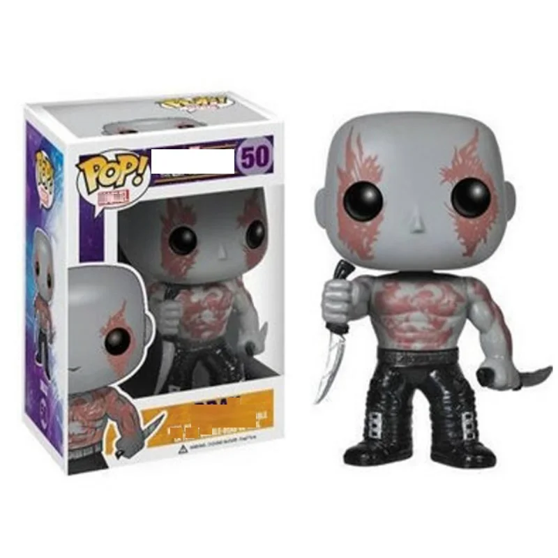 Funko POP Marvel Мстители 10 см стражи звезды-Лорд ракета енот фильм фигурки модель игрушки для детей - Цвет: 50 with box