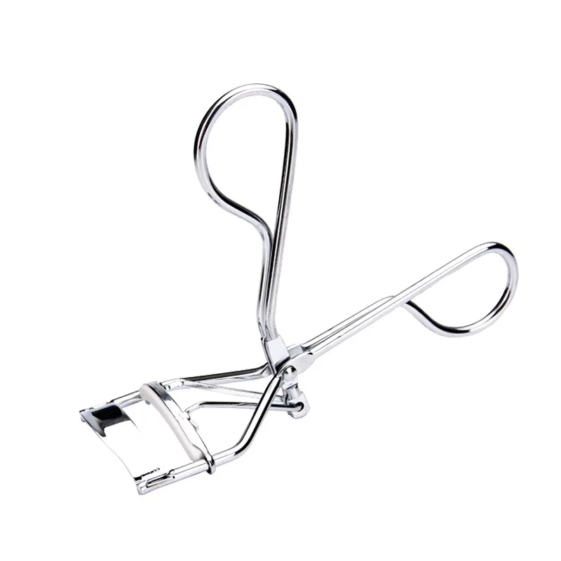 Eyelash Curler 1PC Silver White Curl Eyelash Curler Stainless Steel Eyelash Cosmetic Makeup Curler Curling Eyelashes Tool
