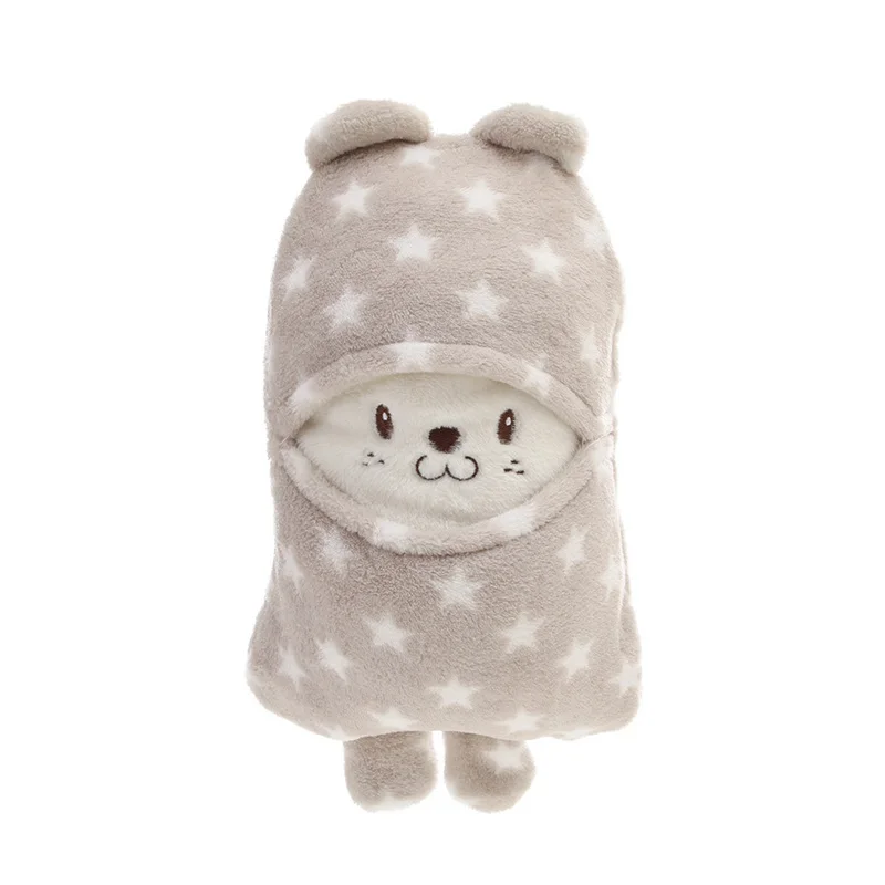 MOTOHOOD Cute Cartoon Kids Blankets Fleece Baby Blankets Newborn Muslin Blanket Velvet Muslin Swaddle Wrap  Sleeping quilt (2)