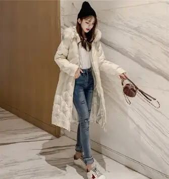 

2019 Winter New Style Dongdaemun down Jacket Cotton-padded Clothes WOMEN'S Dress Mid-length over-the-Knee Cotton-padded Clothes
