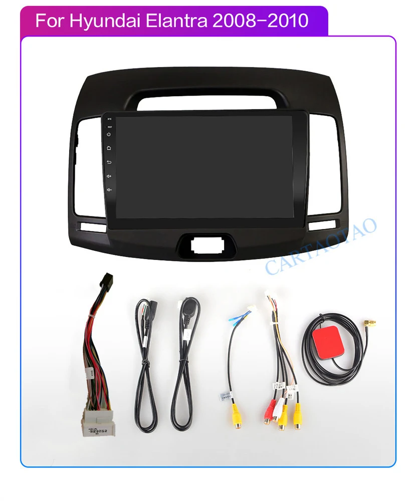 2 Din 9 дюймов для hyundai Elantra 2.5D HD 2008-2010 автомобильный Радио Мультимедиа Видео плеер навигация gps Android 8,1 автомобильная навигация