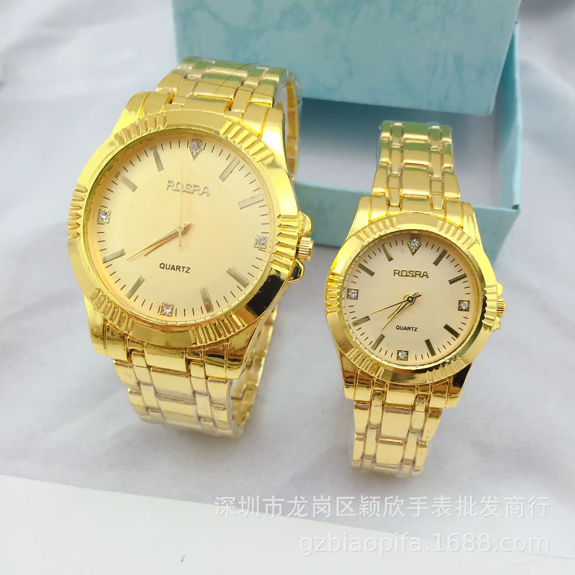 

2019 Hot Selling Watch Gold Ladies' Watch Couples-Style Hot Selling MEN'S Quartz Watch Gift Man's And WOMAN'S Watch
