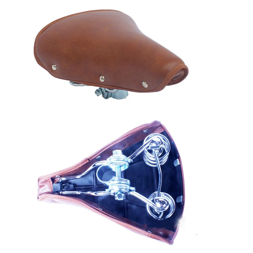 Vintage Bicycle Saddle Retro Riveted Cycling Saddle Seat Bike Comfortable Durable Seat Cover Bike Accessories Bicicleta