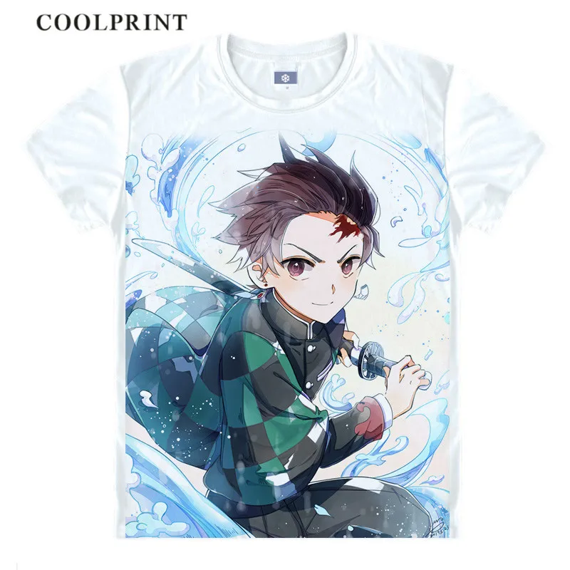 Demon Slayer Kimetsu no Yaiba футболка танджиру камадо незуко футболка аниме на заказ Повседневная футболка для косплея футболка с короткими рукавами и принтом