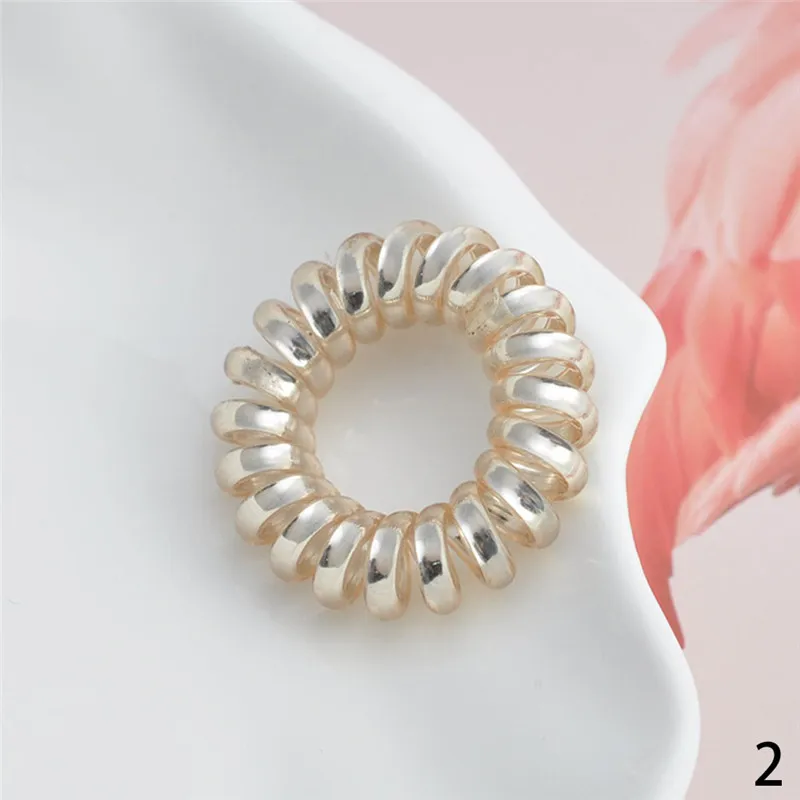 5Pcs Pearl 02 9 шт./компл. Новое поступление Для женщин телефонное кольцо резинки для волос с коробкой девочки резинкой женские резинки для волос аксессуары для волос Карамельный цвет жевательной резинки - Цвет: 5Pcs Pearl 02
