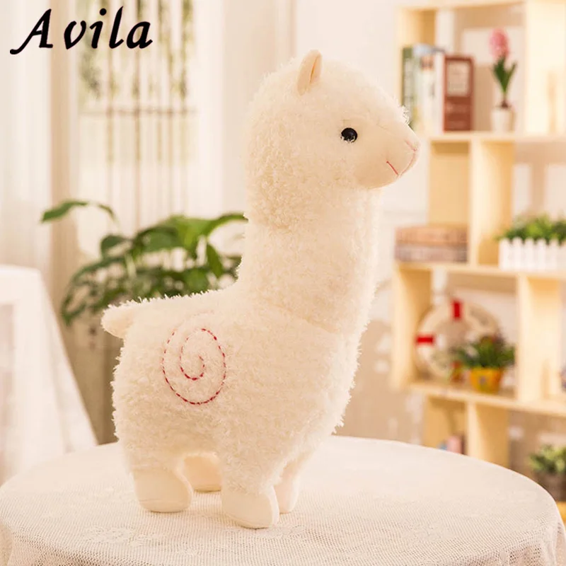 Милая плюшевая кукла альпака из мультфильма 28 см игрушка ткань овечка мягкая