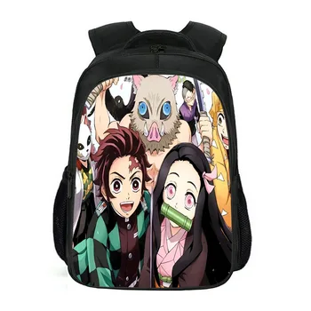 

Anime Backpacks Demon Slayer: Kimetsu No Yaiba Backpack School Bags Book Bags Waterproof Travel Mochilas Escolares