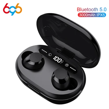 

696 C8S TWS Bluetooth 5.0 Binaural earphone Noise Reduction Gaming Headset Wireless Charging Waterproof earphone