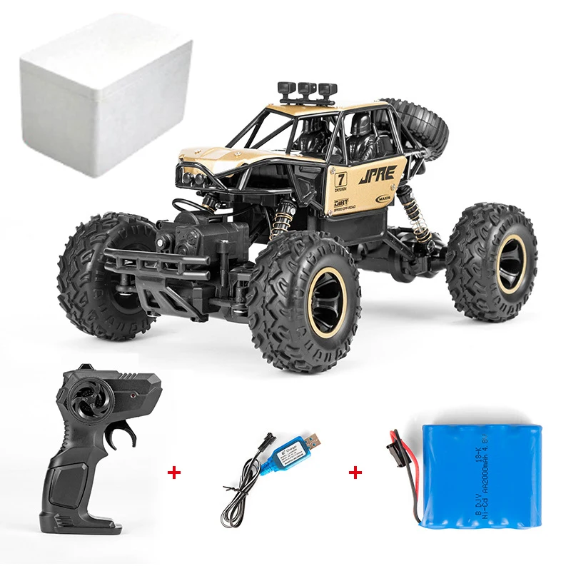 28 см 1/16 авто RC автомобиль 4WD машина радио Управление led Машинки Игрушки с дистанционным управлением Управление автомобилей 4x4 внедорожных транспортных средств для маленького мальчика, подарки на Рождество - Цвет: Yellow 1 Foam Box