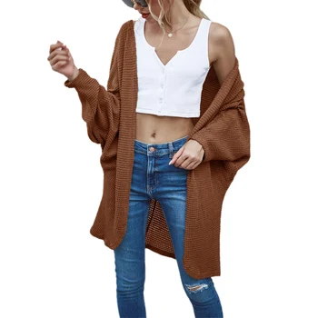 

2020 Autumn and Winter New Ladies Temperament Elegant Hot Sale Batman Loose Knitted Cardigan Jacket