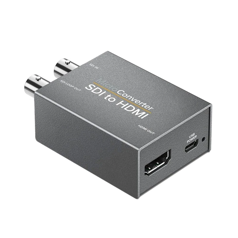

SDI to HDMI Mini 3G HD SD-SDI Video Micro-Converter Adapter Audio Auto Format Detection for Camera with Power