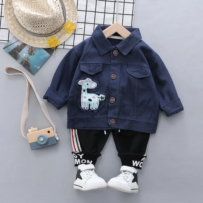 HYLKIDHUOSE Autumn Baby Boys Girls Clothes Suits Toddler Infant Clothing Sets Coats Pants Kids Child Casua Sports Costume