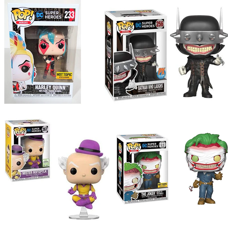 FUNKO POP! DC супер герои "," Джокер "Бэтмен" Лига правосудия ", который смеется 256# виниловые фигурки игрушки-модели Подарочные
