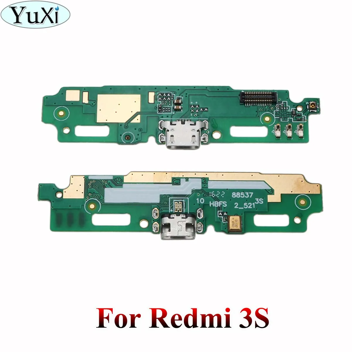YuXi usb зарядка Нижняя плата гибкий кабель соединительные детали для Xiaomi Redmi Note 3/4/Note 3/4 Pro/4A/5A/4X/2A/3 S микрофонный модуль - Цвет: For Redmi 3S