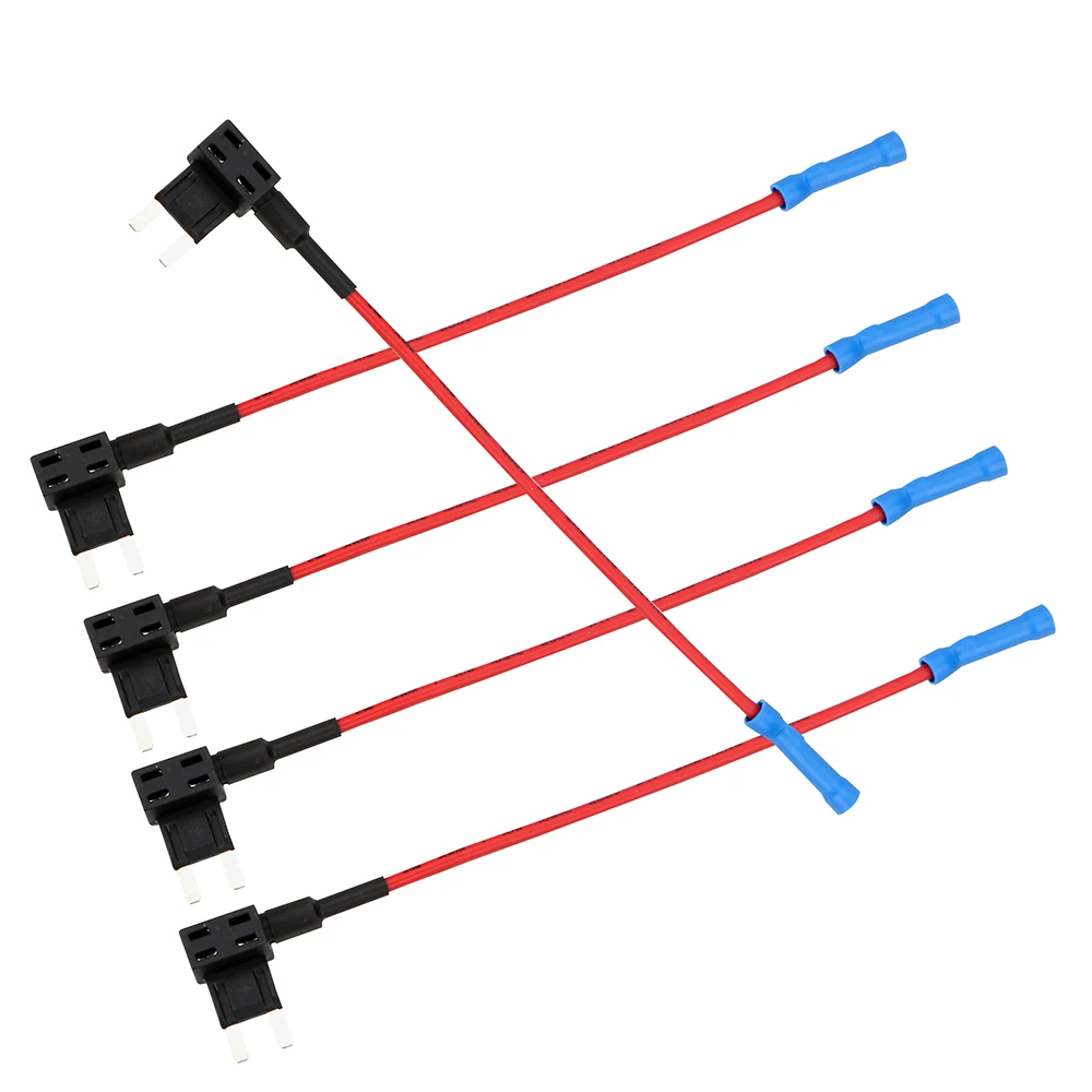 LEEPEE 5 Pcs/set Auto Motri Insurance 12V Car Fuse box Holder APM Tap Mini Blade Micro Add-a-Circuit Adapter ATM Adapter