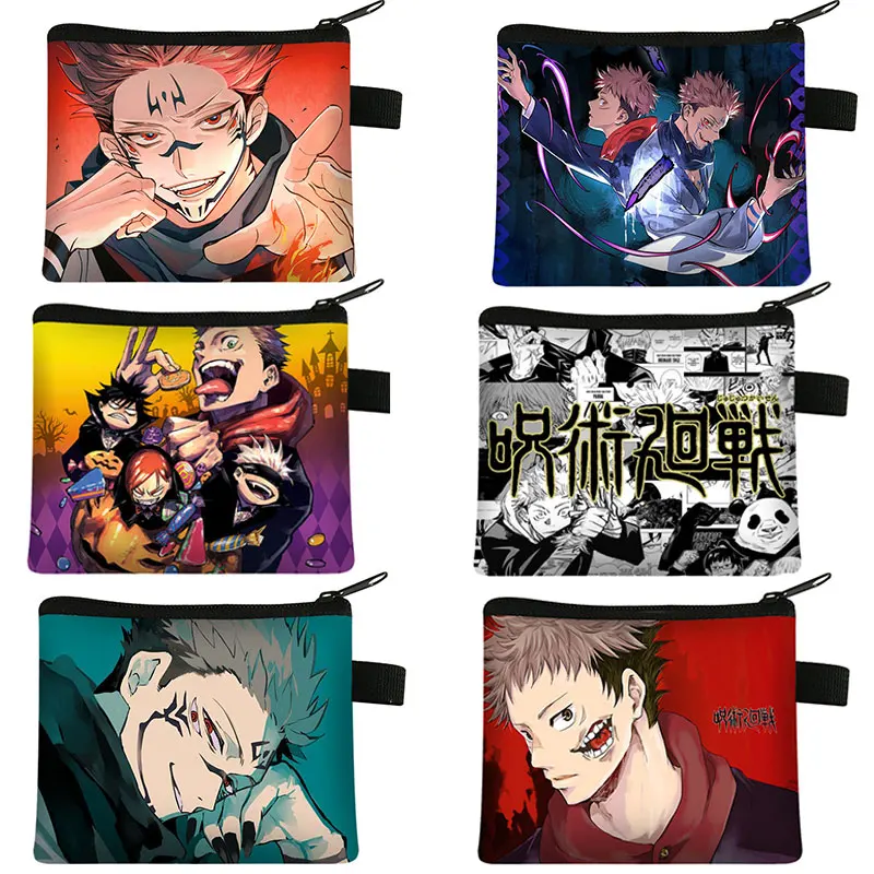 Coin-Purse Anime Credit-Card-Case Japanese Girls Mini Boys Portable Fashion ID Kaisen