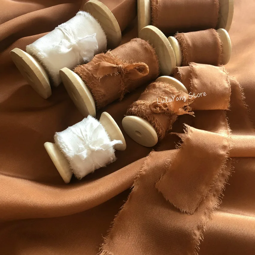 Шелковая шифоновая лента для оболочки подарков украшение дома бант волос