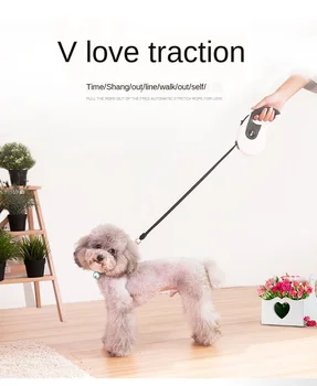 

Pet Dog Traction Rope Leash Retractable Medium Small Dogs Products petshop Teddy puppy harness Adjustable accessories Supplies