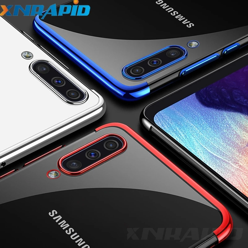 

For Samsung Galaxy A90 A80 A70s A60 A50s A40 A30s A20s A10s Luxury Plating Transparent Case For Galaxy M40 M30s M20 M10s Note10