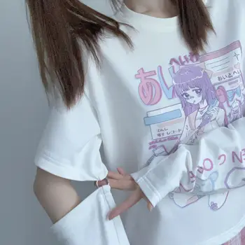 Kawaii Japanese Arm Cover T-shirt 6