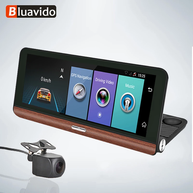 Bluavido " ips 4G Android WiFi Автомобильный видеорегистратор gps ADAS FHD 1080P Автомобильный видеорегистратор, видеокамера с двойным объективом, дистанционное управление
