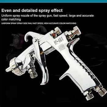 

HVLP Cup Spray Gun Paint W-101 Airbrush 400ml Stainless Steel Pot 1.0/1.3/1.5/1.8mm Nozzle for Painting Manual Air Brush Gun
