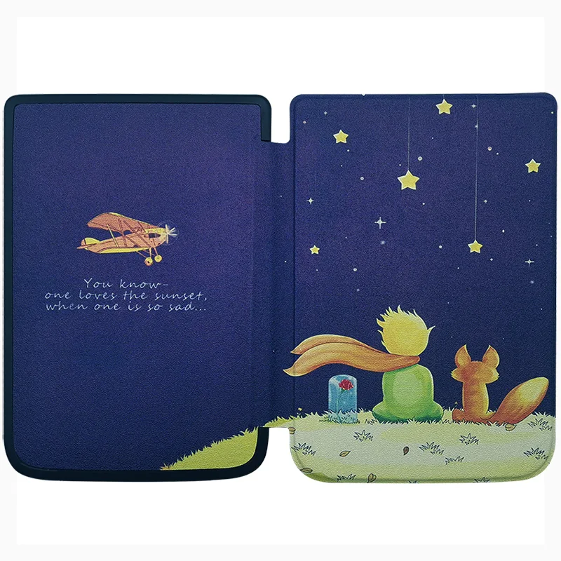 Ultra-thin Hard Case for Pocketbook Touch Lux 4/Touch HD 3/Basic lux 2 Cover fits Pocketbook 632/627/616 with Auto Sleep&Wake