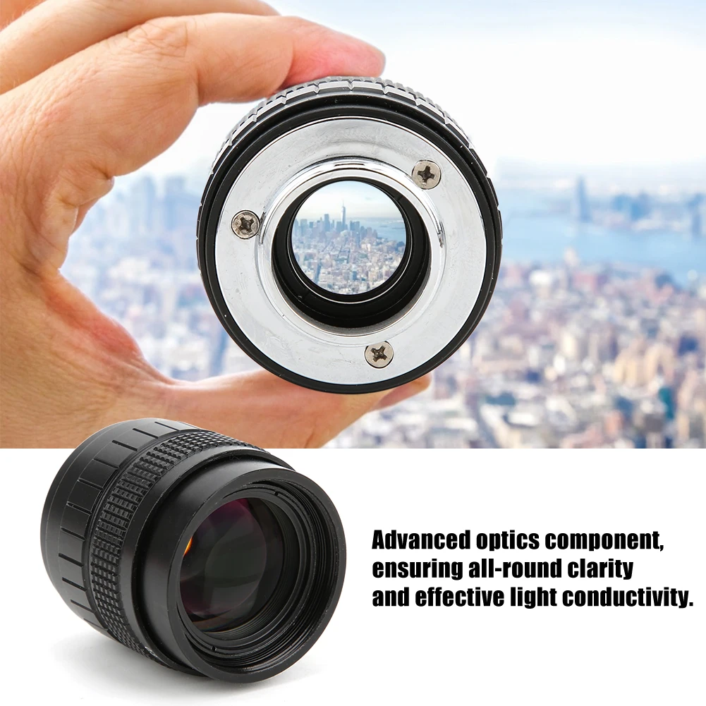 50mm F1.4 Lens APS-C Manual Focus Camera For Olympus M4/3 Canon Fuji Sony Mirrorless Len Accessories | Электроника