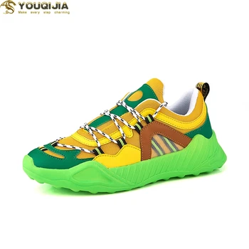 

YOUQIJIA Hot sale Spring Autumn Breathable Sneakers Men Shoes Casual Hip Hop Comfortable Male Shoes Walking Footwear
