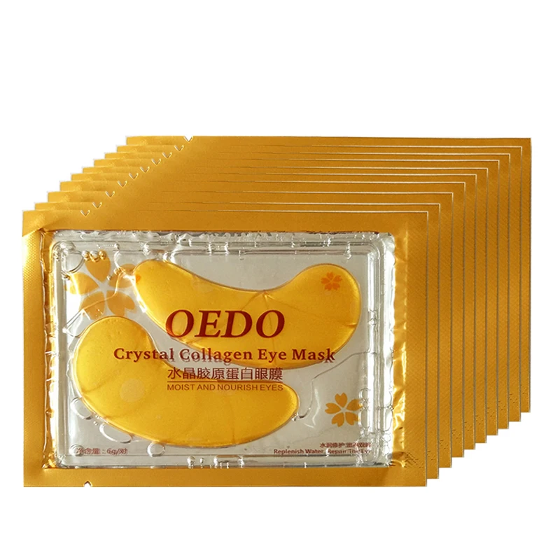 10 pieces OEDO 10 шт./лот, кристальная коллагеновая маска для глаз, Уход за глазами, лечение коллагеном, уход за кожей, патчи для глаз, отбеливающая маска для лица - Цвет: 10 pieces