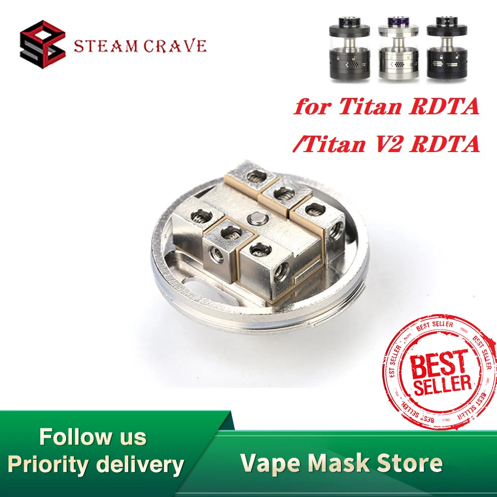 100% Оригинальный аромамайзер Steam Crave безступенчатая колода Titan RDTA/Titan V2 RDTA
