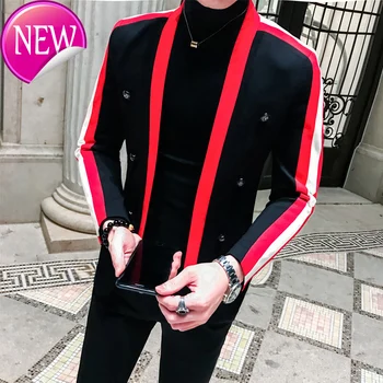 

people Suits for with black and white stripes, people's coats, people's coats, clothes