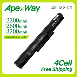 Apexway 7,2 V 2200 MAH 4 ячейки ноутбука Батарея VGP-BPS35 VGP-BPS35A для Sony Vaio Fit 14e 15E серии