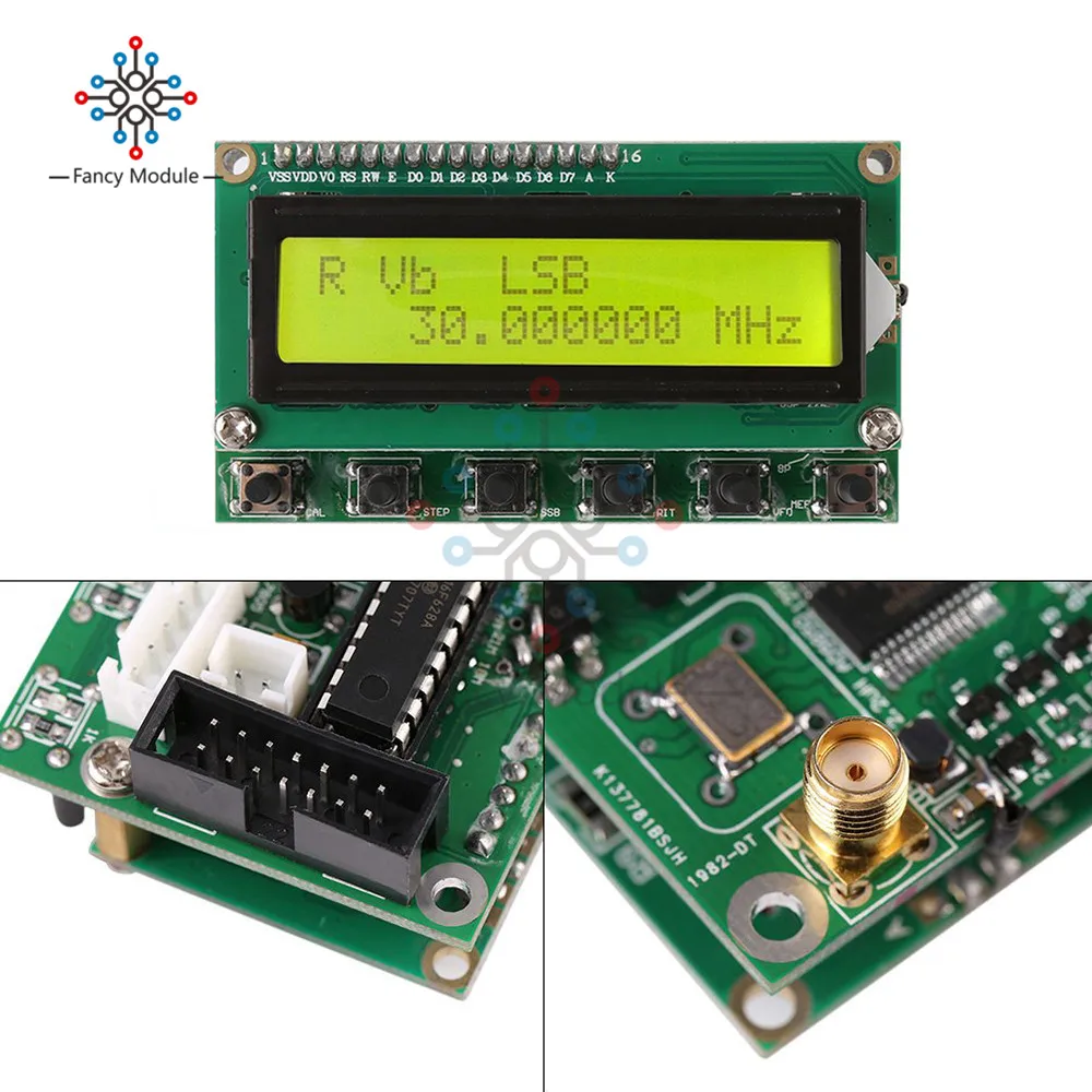 Diymore 1602LCD генератор сигналов модуль DDS генератор сигналов AD9850 6 полос 0~ 55 МГц цифровой коротковолновый радио