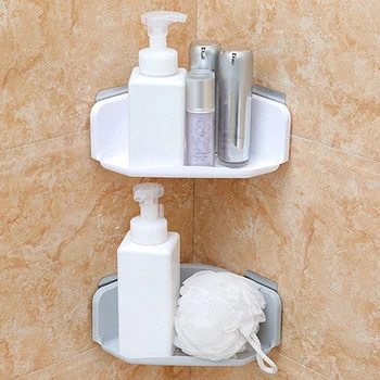 

Traceless Triangle Bathroom Shelves Shower Corner Shelf Shampoo Storage Rack Bathroom Basket Holder Organizer Shower Shelf