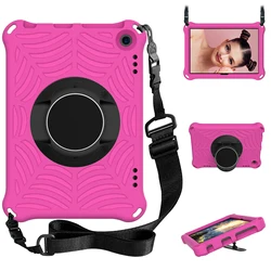 Caso para amazon kindle fire hd 8/hd 8 plus 2020 alça de mão à prova de choque ombro crianças eva seguro suporte silicone capa 8 polegada