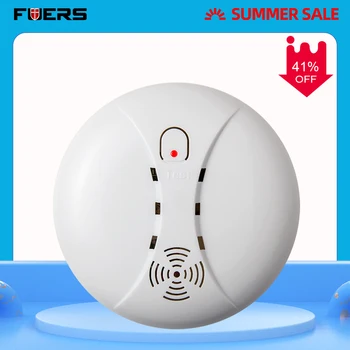 

FUERS Smoke Detector Home Security Smart Wireless Independent Smoke Fire Detector ASK Alarm Sensor Low Battery Reminder Protect