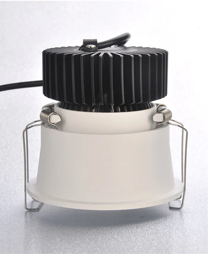 Dimmable Narrow border Embedded Anti-glare Led COB Ceiling Recessed downlight 10w 15w LED wall wash light Hotel Villa Lighting